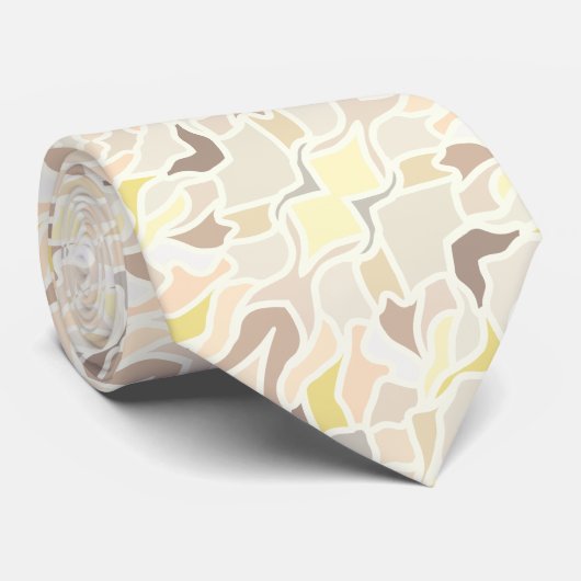 Het is zo ivoor geometrisch Abstract patroon Stropdas (Opgerold)