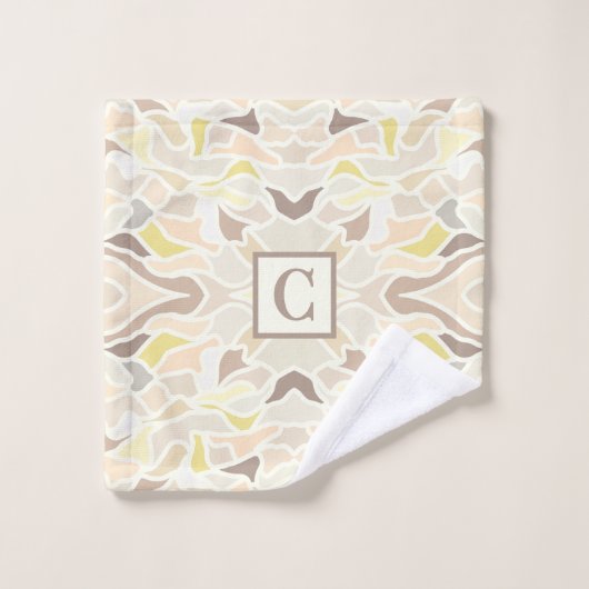 Het is zo ivoor geometrisch Abstract patroon Washandje (Wasdoekje)