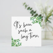 Het is zo lang geleden, Friend Greeting Kaart (Staand voorkant)