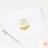 Het is zo leuk om 3 jaar te worden ronde sticker (Envelop)