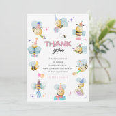 Het is zo leuk om een eerste verjaardag te hebben bedankkaart (Staand voorkant)