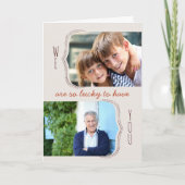 Het is zo leuk om je Papa 2 foto-Vaderdag te hebbe Kaart (Voorkant)