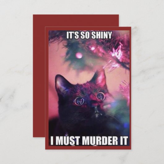 HET IS ZO SCHUID. IK MOET HET MURDER. BEDANKKAART (Voorkant / Achterkant)