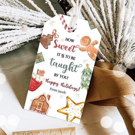 Het is zoet om door jou waardering te krijgen  cadeaulabel