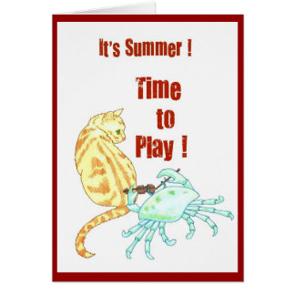 Het is zomer.