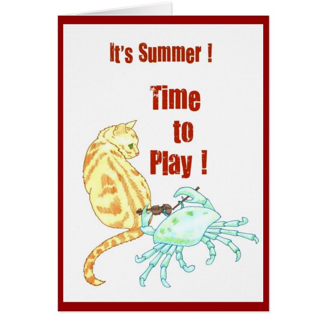 Het is zomer. (Voorkant)
