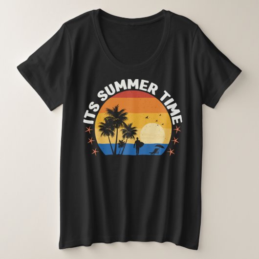 Het is zomer-65786 grote maat t-shirt (Design voorkant)
