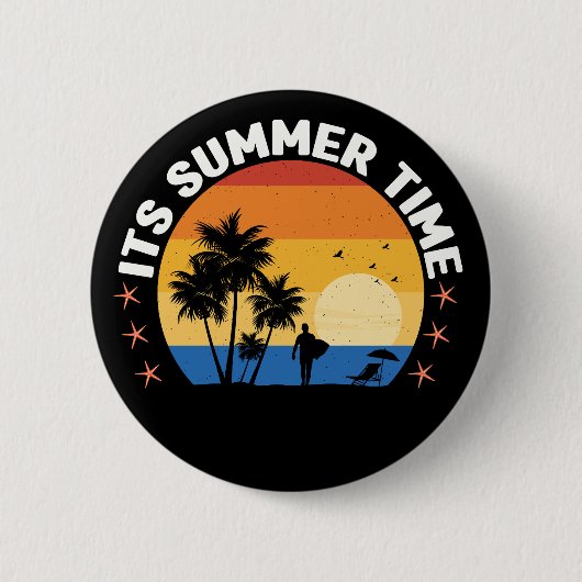 Het is zomer-65786 ronde button 5,7 cm (Voorkant)