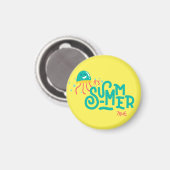 Het is zomer | Funny Octopus Magneet (Voorkant / Achterkant)