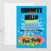 Het is zomer! Uitnodigingen voor poolparty (Voorkant / Achterkant)