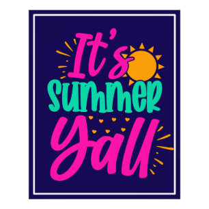 Het is zomer Y'all-54808 Foto Afdruk