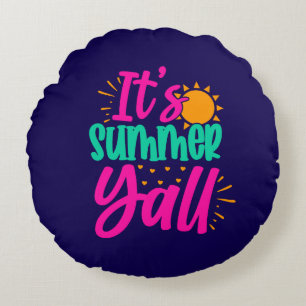 Het is zomer Y'all-54808 Rond Kussen