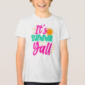 Het is zomer Y'all-54808 Tri-Blend Shirt (Voorkant)