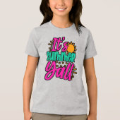 Het is zomer Y'all-54808 Tri-Blend Shirt (Voorkant)