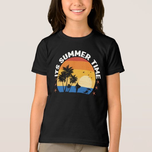 Het is zomertijd-65786 Tri-Blend shirt (Voorkant)