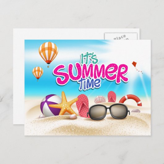 Het is zomertijd Briefkaart (Voorkant / Achterkant)