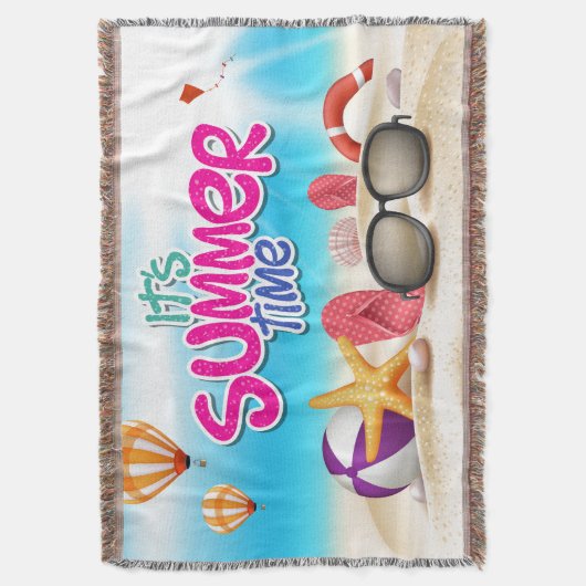 Het is zomertijd deken (Voorkant Verticaal)