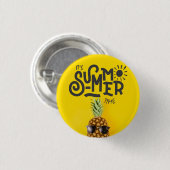 Het is zomertijd Hitch Hoesje Ronde Button 3,2 Cm (Voorkant /achterkant)