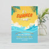 Het is zomertijd kaart (Staand voorkant)