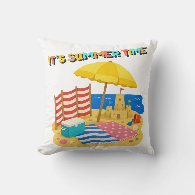het is zomertijd kussen (Voorkant)