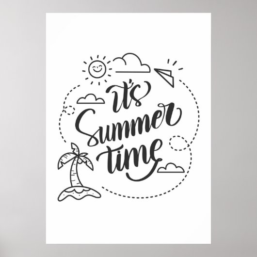 Het is zomertijd poster (Voorkant)