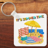 het is zomertijd sleutelhanger (Voorkant)