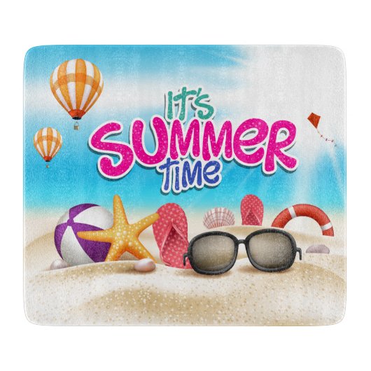 Het is zomertijd snijplank (Voorkant)
