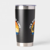 Het is zomertijd Tropisch Sunset Design Geïsoleerde Drinkbeker (Links)