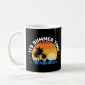 Het is zomertijd Tropisch Sunset Design Koffiemok (Links)