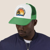 Het is zomertijd Tropisch Sunset Design Trucker Pet (In situ)