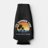 Het is zomertijd Tropisch Sunset-ontwerp Flesjeskoeler (Voorkant)