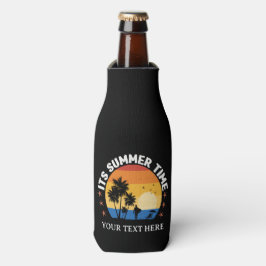 Het is zomertijd Tropisch Sunset-ontwerp Flesjeskoeler