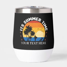 Het is zomertijd Tropisch zonsondergang ontwerp