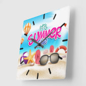 Het is zomertijd vierkante klok (Hoek)