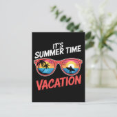 Het is zomervakantie sfeer briefkaart (Staand voorkant)