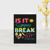 Het is zomervakantie toch leraar waardering 1 kaart (Gele Bloem)