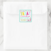 Het is zo'n Treat om met je samen te werken Vierkante Sticker (Tas)