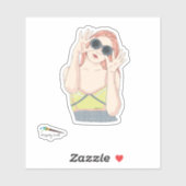 Het is zonnig buiten sticker (Vel)