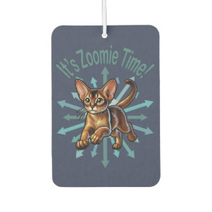 Het is Zoomie Tijd Abessijnse Kat Luchtverfrisser