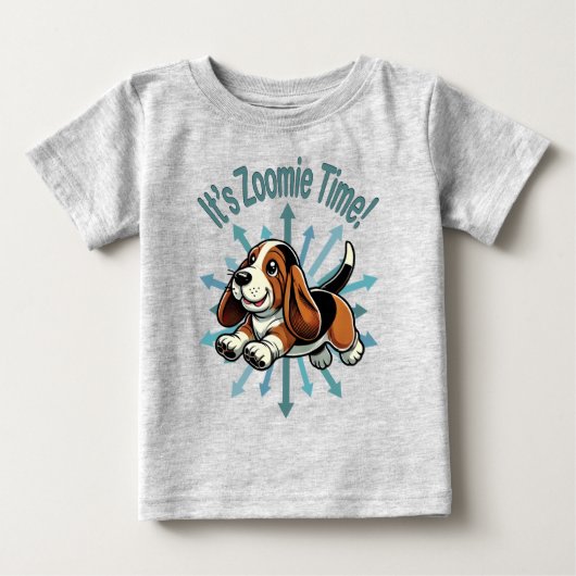 Het is Zoomie Tijd Basset Hound (Voorkant)