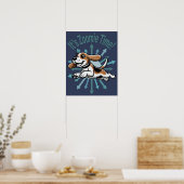 Het is Zoomie Tijd Beagle Poster (Keuken)