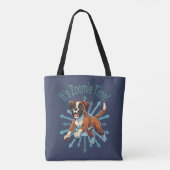 Het is Zoomie Tijd Boxer Tote Bag (Achterkant)