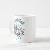 Het is Zoomie Tijd Buldog Koffiemok (Voorkant links)