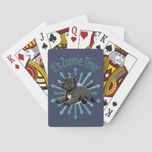 Het is Zoomie Tijd Cane Corso Pokerkaarten