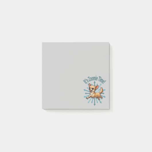 Het is Zoomie Tijd Chihuahua Post-it® Notes (Voorkant)