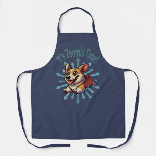Het is Zoomie Tijd Corgi Schort