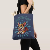Het is Zoomie Tijd Corgi Tote Bag (Dichtbij)