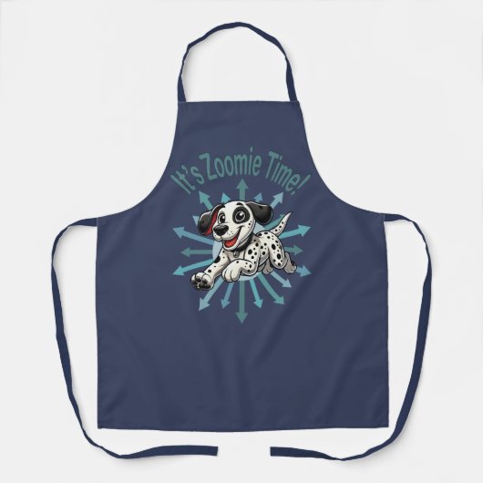 Het is Zoomie Tijd Dalmatiër Schort (Voorkant)
