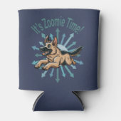 Het is Zoomie Tijd Duitse Herder Blikjeskoeler (Voorkant)