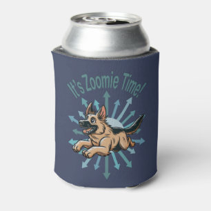 Het is Zoomie Tijd Duitse Herder Blikjeskoeler